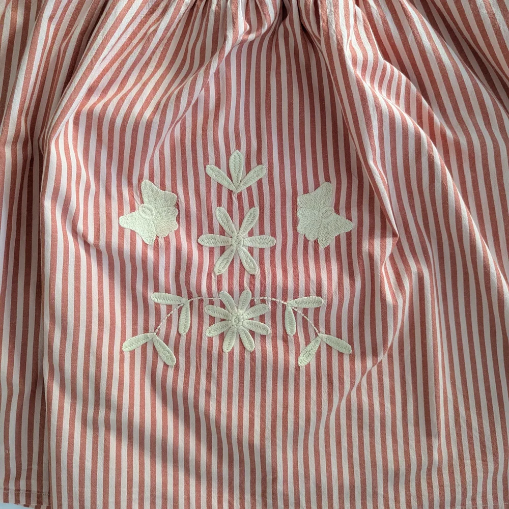 Apolina Striped Embroidered Dress 5-7yr - Picture 3 of 7
